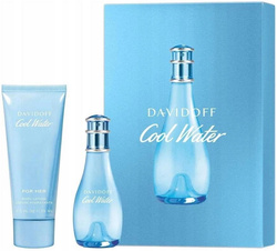 Davidoff Cool Water For Her 30ml woda toaletowa + 75ml balsam do ciała [W] ZESTAW