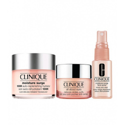 Clinique Moisture Surge 125ml krem nawilżający + 30ml spray do twarzy + 15ml krem pod oczy [W] ZESTAW