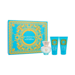 Versace Dylan Turquoise 50ml woda toaletowa + 50ml żel pod prysznic i do kąpieli + 50ml perfumowany żel do ciała [W] ZESTAW