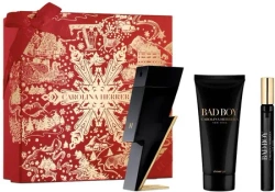 Carolina Herrera Bad Boy 50ml woda toaletowa + 10ml woda toaletowa + 100ml żel pod prysznic [M] ZESTAW
